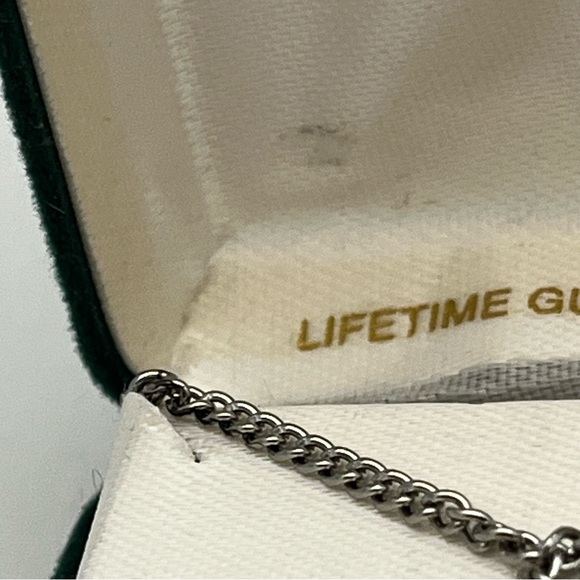 Jeweled Cross Stamped Sterling St Gerard Pray For Us Necklace - Picture 6 of 14